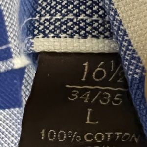 Mens L Tasso Elba Button Down shirt